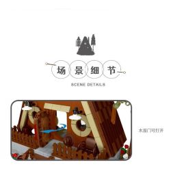 MorkModel 031071 Mork Model 031071 non  CABIN TAM GIÁC bộ đồ chơi xếp lắp ráp ghép mô hình FOREST CABIN 1689 khối