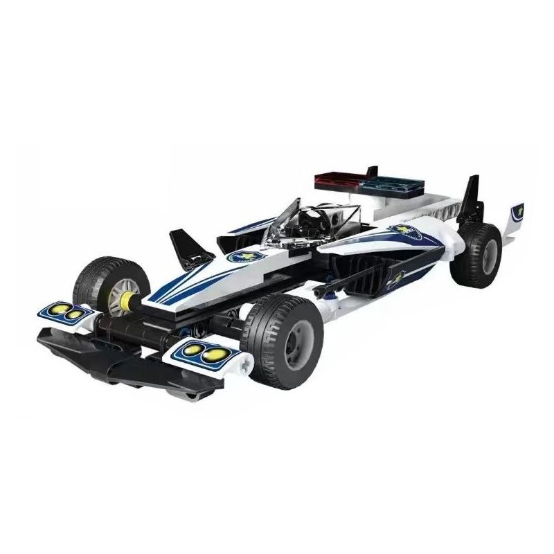 K BOX 10279 non  XE CẢNH SÁT F1 LÙI bộ đồ chơi xếp lắp ráp ghép mô hình  RAPDLY FORMULA RACING Kỹ Thuật Công Nghệ Cao Mô Hình Phương Tiện