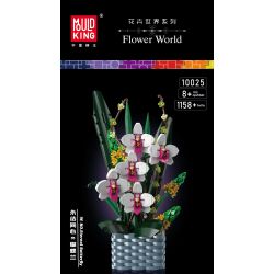 MouldKing 10025 Mould King 10025 non  MÃI BÊN NHAU · LAN HỒ ĐIỆP bộ đồ chơi xếp lắp ráp ghép mô hình Flowers FLOWER WORLD ETERNAL BUTTERFLY Hoa 1158 khối