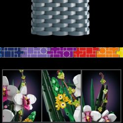 MouldKing 10025 Mould King 10025 non  MÃI BÊN NHAU · LAN HỒ ĐIỆP bộ đồ chơi xếp lắp ráp ghép mô hình Flowers FLOWER WORLD ETERNAL BUTTERFLY Hoa 1158 khối