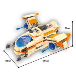 HSANHE 6654 non  CHIẾN HẠM KHÔNG GIAN STAR HUNTER bộ đồ chơi xếp lắp ráp ghép mô hình Star Wars Chiến Tranh Giữa Các Vì Sao 380 khối