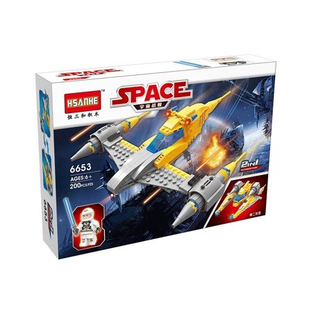 HSANHE 6653 non  CHIẾN HẠM KHÔNG GIAN TÀU CON THOI bộ đồ chơi xếp lắp ráp ghép mô hình Star Wars Chiến Tranh Giữa Các Vì Sao 200 khối