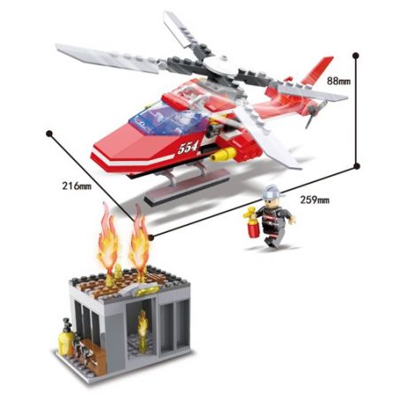 HSANHE 6554 non  CỨU HỘ ĐỘNG ĐẤT bộ đồ chơi xếp lắp ráp ghép mô hình City Thành Phố 255 khối