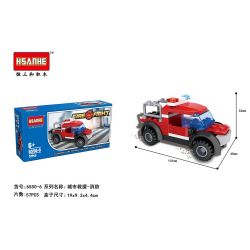 HSANHE 6550 non  MÔ HÌNH LỬA 6 bộ đồ chơi xếp lắp ráp ghép mô hình City Thành Phố 290 khối