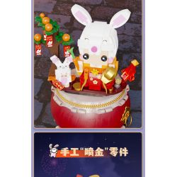 PANTASY 99004 non  KHO BÁU NHỎ THỎ bộ đồ chơi xếp lắp ráp ghép mô hình