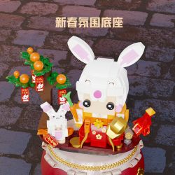 PANTASY 99004 non  KHO BÁU NHỎ THỎ bộ đồ chơi xếp lắp ráp ghép mô hình