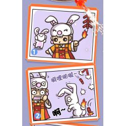 PANTASY 99004 non  KHO BÁU NHỎ THỎ bộ đồ chơi xếp lắp ráp ghép mô hình