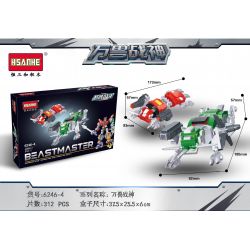 HSANHE 6246 6247 non  THẦN CHIẾN TRANH bộ đồ chơi xếp lắp ráp ghép mô hình BEASTMASTER 1294 khối