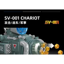 JIESTAR 37002 non  XE TĂNG SV-001 bộ đồ chơi xếp lắp ráp ghép mô hình Metal Slug SV-001 CHARIOT Trò Chơi 725 khối
