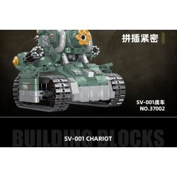 JIESTAR 37002 non  XE TĂNG SV-001 bộ đồ chơi xếp lắp ráp ghép mô hình Metal Slug SV-001 CHARIOT Trò Chơi 725 khối