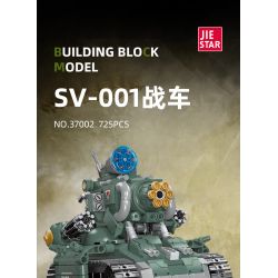 JIESTAR 37002 non  XE TĂNG SV-001 bộ đồ chơi xếp lắp ráp ghép mô hình Metal Slug SV-001 CHARIOT Trò Chơi 725 khối
