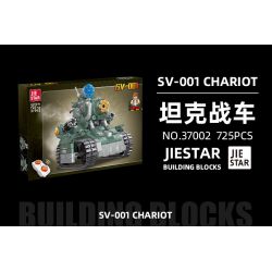 JIESTAR 37002 non  XE TĂNG SV-001 bộ đồ chơi xếp lắp ráp ghép mô hình Metal Slug SV-001 CHARIOT Trò Chơi 725 khối