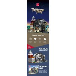 JIESTAR 89154 non  ĐIỂM ĐÓN TẠI SẢNH NHÀ GA bộ đồ chơi xếp lắp ráp ghép mô hình Modular Buildings THE MEETING POINT Mô Hình Nhà Cửa 2720 khối