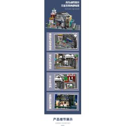 JIESTAR 89154 non  ĐIỂM ĐÓN TẠI SẢNH NHÀ GA bộ đồ chơi xếp lắp ráp ghép mô hình Modular Buildings THE MEETING POINT Mô Hình Nhà Cửa 2720 khối