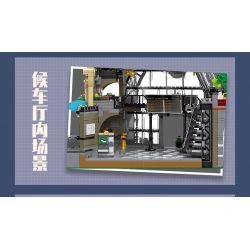 JIESTAR 89154 non  ĐIỂM ĐÓN TẠI SẢNH NHÀ GA bộ đồ chơi xếp lắp ráp ghép mô hình Modular Buildings THE MEETING POINT Mô Hình Nhà Cửa 2720 khối