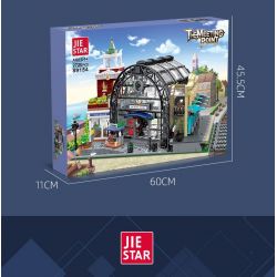 JIESTAR 89154 non  ĐIỂM ĐÓN TẠI SẢNH NHÀ GA bộ đồ chơi xếp lắp ráp ghép mô hình Modular Buildings THE MEETING POINT Mô Hình Nhà Cửa 2720 khối