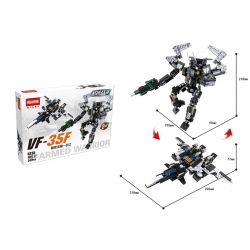 HSANHE CACO 6235 non  MÁY BAY TẤN CÔNG VF-35F bộ đồ chơi xếp lắp ráp ghép mô hình ARMED WARRIOR 347 khối