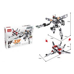 HSANHE CACO 6233 non  CHIẾN ĐẤU VŨ TRANG BINH CÁNH THÁNH RẠNG NGỜI VF-33F bộ đồ chơi xếp lắp ráp ghép mô hình VF-33F ARMED WARRIOR 339 khối