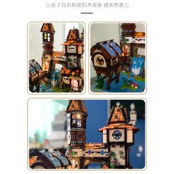 JIESTAR 89149 non  HỌC GIẢ VEN SÔNG bộ đồ chơi xếp lắp ráp ghép mô hình Modular Buildings THE RIVERSIDE SCHOLARS Mô Hình Nhà Cửa 2488 khối