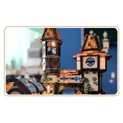 JIESTAR 89149 non  HỌC GIẢ VEN SÔNG bộ đồ chơi xếp lắp ráp ghép mô hình Modular Buildings THE RIVERSIDE SCHOLARS Mô Hình Nhà Cửa 2488 khối