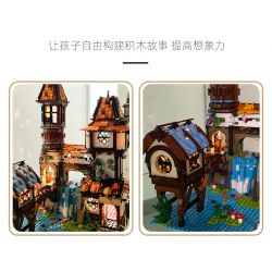 JIESTAR 89149 non  HỌC GIẢ VEN SÔNG bộ đồ chơi xếp lắp ráp ghép mô hình Modular Buildings THE RIVERSIDE SCHOLARS Mô Hình Nhà Cửa 2488 khối