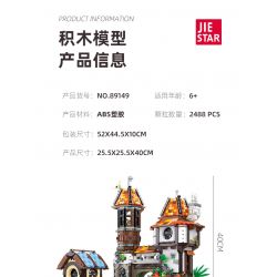 JIESTAR 89149 non  HỌC GIẢ VEN SÔNG bộ đồ chơi xếp lắp ráp ghép mô hình Modular Buildings THE RIVERSIDE SCHOLARS Mô Hình Nhà Cửa 2488 khối