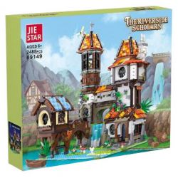 JIESTAR 89149 non  HỌC GIẢ VEN SÔNG bộ đồ chơi xếp lắp ráp ghép mô hình Modular Buildings THE RIVERSIDE SCHOLARS Mô Hình Nhà Cửa 2488 khối