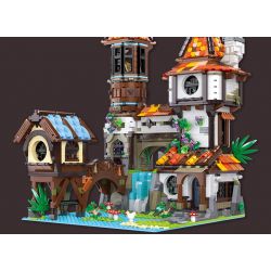 JIESTAR 89149 non  HỌC GIẢ VEN SÔNG bộ đồ chơi xếp lắp ráp ghép mô hình Modular Buildings THE RIVERSIDE SCHOLARS Mô Hình Nhà Cửa 2488 khối