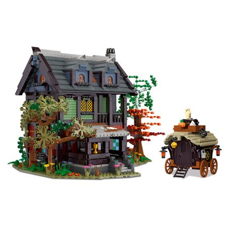 JIESTAR 89148 non  NHÀ TRỌ THỜI TRUNG CỔ bộ đồ chơi xếp lắp ráp ghép mô hình AMEDIEVA INN 2710 khối