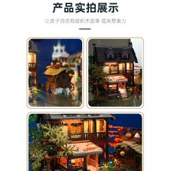 JIESTAR 89148 non  NHÀ TRỌ THỜI TRUNG CỔ bộ đồ chơi xếp lắp ráp ghép mô hình AMEDIEVA INN 2710 khối