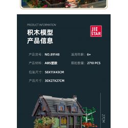 JIESTAR 89148 non  NHÀ TRỌ THỜI TRUNG CỔ bộ đồ chơi xếp lắp ráp ghép mô hình AMEDIEVA INN 2710 khối