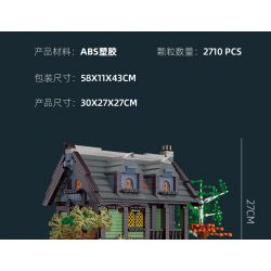 JIESTAR 89148 non  NHÀ TRỌ THỜI TRUNG CỔ bộ đồ chơi xếp lắp ráp ghép mô hình AMEDIEVA INN 2710 khối