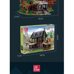 JIESTAR 89148 non  NHÀ TRỌ THỜI TRUNG CỔ bộ đồ chơi xếp lắp ráp ghép mô hình AMEDIEVA INN 2710 khối