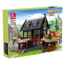 JIESTAR 89148 non  NHÀ TRỌ THỜI TRUNG CỔ bộ đồ chơi xếp lắp ráp ghép mô hình AMEDIEVA INN 2710 khối