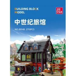 JIESTAR 89148 non  NHÀ TRỌ THỜI TRUNG CỔ bộ đồ chơi xếp lắp ráp ghép mô hình AMEDIEVA INN 2710 khối