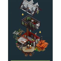 JIESTAR 89148 non  NHÀ TRỌ THỜI TRUNG CỔ bộ đồ chơi xếp lắp ráp ghép mô hình AMEDIEVA INN 2710 khối