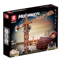 REOBRIX 22013 non  CẨU THÁP bộ đồ chơi xếp lắp ráp ghép mô hình  TOWER CRANE Kỹ Thuật Công Nghệ Cao Mô Hình Phương Tiện 1288 khối