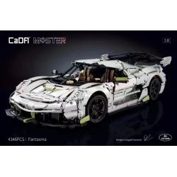 CADA DOUBLEE C61048 61048 non  BÓNG MA THỤY ĐIỂN FANTASMA tỷ lệ 1:8 bộ đồ chơi xếp lắp ráp ghép mô hình FANTASMA SPORTS CAR 4346 khối