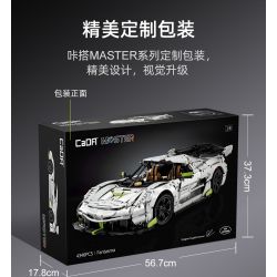 CADA DOUBLEE C61048 61048 non  BÓNG MA THỤY ĐIỂN FANTASMA tỷ lệ 1:8 bộ đồ chơi xếp lắp ráp ghép mô hình FANTASMA SPORTS CAR 4346 khối