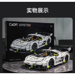 CADA DOUBLEE C61048 61048 non  BÓNG MA THỤY ĐIỂN FANTASMA tỷ lệ 1:8 bộ đồ chơi xếp lắp ráp ghép mô hình FANTASMA SPORTS CAR 4346 khối