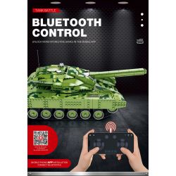 REOBRIX 55026 non  TRẬN CHIẾN XE TĂNG ĐIỀU KHIỂN TỪ XA GOLIATH VII bộ đồ chơi xếp lắp ráp ghép mô hình Military Army TANK BATTLE Quân Sự Bộ Đội 1516 khối