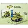 ZHEGAO QL2133 2133 non  MINI LONG GUN TANK 4 KẾT HỢP bộ đồ chơi xếp lắp ráp ghép mô hình Military Army Quân Sự Bộ Đội 654 khối
