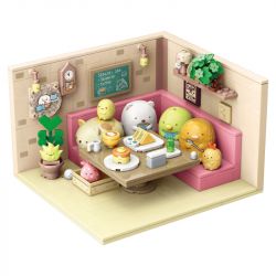 Enlighten 77015 Qman 77015 non  CẢNH TRÀ CHIỀU VUI VẺ bộ đồ chơi xếp lắp ráp ghép mô hình