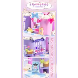 KEEPPLEY K20818 20818 non  NGƯỜI BẠN ĐỒNG HÀNH NGỌT NGÀO GIAI ĐIỆU & KUROMI CỦA TÔI bộ đồ chơi xếp lắp ráp ghép mô hình Creator Sáng Tạo