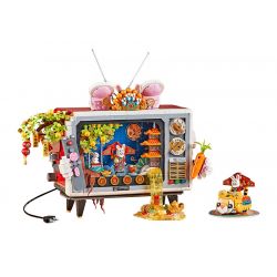 LOZ 1073 non  ÔNG NỘI THỎ TV bộ đồ chơi xếp lắp ráp ghép mô hình Chinese Traditional Festivals Lễ Hội Cổ Truyền 2141 khối
