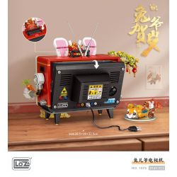 LOZ 1073 non  ÔNG NỘI THỎ TV bộ đồ chơi xếp lắp ráp ghép mô hình Chinese Traditional Festivals Lễ Hội Cổ Truyền 2141 khối