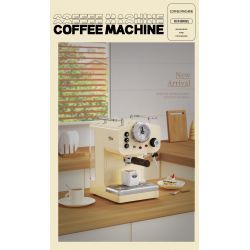 Decool 16809 Jisi 16809 non  MÁY PHA CÀ PHÊ CỔ ĐIỂN bộ đồ chơi xếp lắp ráp ghép mô hình Classic COFFEE MACHINE 678 khối