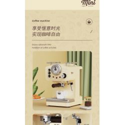 Decool 16809 Jisi 16809 non  MÁY PHA CÀ PHÊ CỔ ĐIỂN bộ đồ chơi xếp lắp ráp ghép mô hình Classic COFFEE MACHINE 678 khối