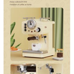 Decool 16809 Jisi 16809 non  MÁY PHA CÀ PHÊ CỔ ĐIỂN bộ đồ chơi xếp lắp ráp ghép mô hình Classic COFFEE MACHINE 678 khối