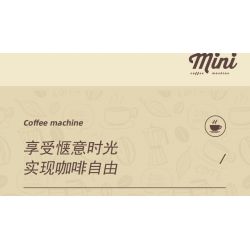 Decool 16809 Jisi 16809 non  MÁY PHA CÀ PHÊ CỔ ĐIỂN bộ đồ chơi xếp lắp ráp ghép mô hình Classic COFFEE MACHINE 678 khối
